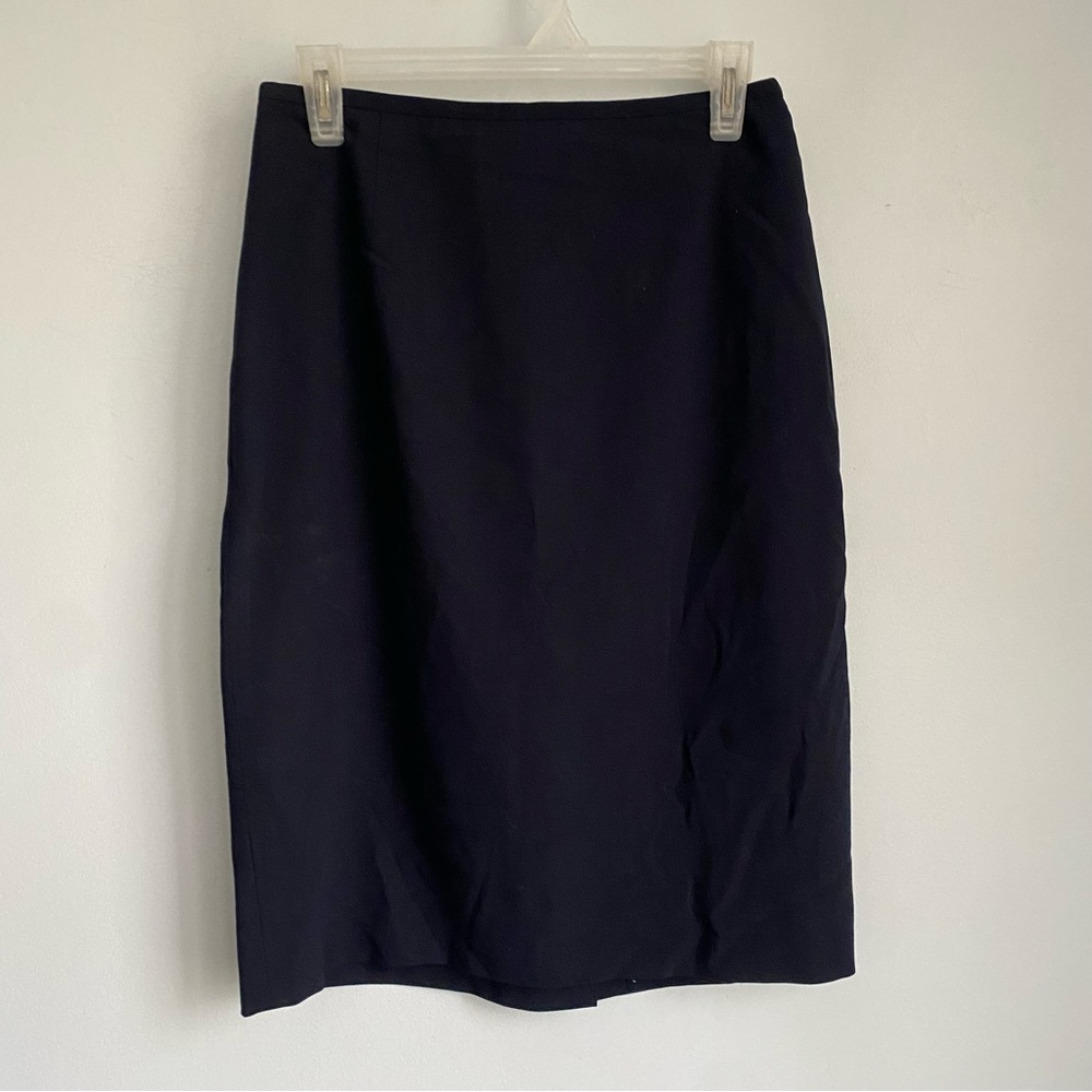 Dana Buchman Wool Black Pencil Skirt Size 6